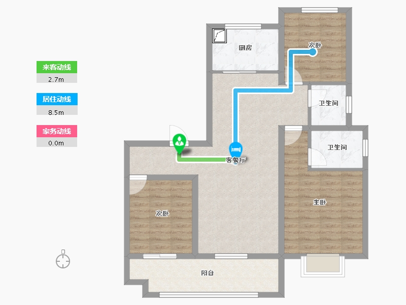 江苏省-徐州市-金鹏学府-92.00-户型库-动静线