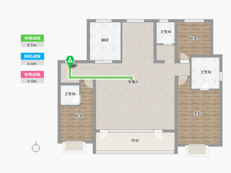 山东省-青岛市-和达和园-128.00-户型库-动静线