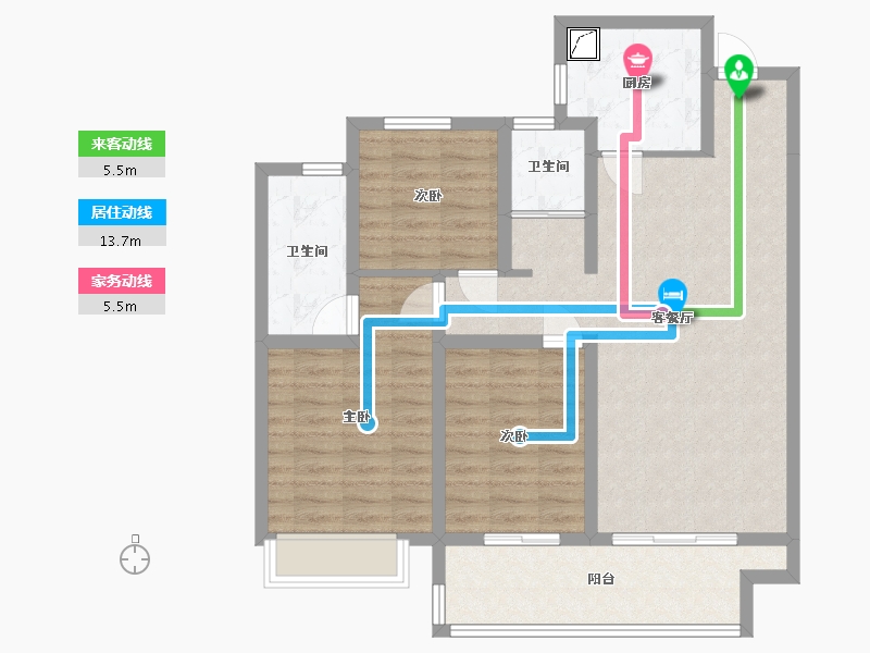 河南省-安阳市-汇富星港湾-95.00-户型库-动静线