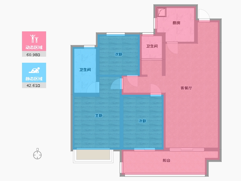 河南省-安阳市-汇富星港湾-95.00-户型库-动静分区