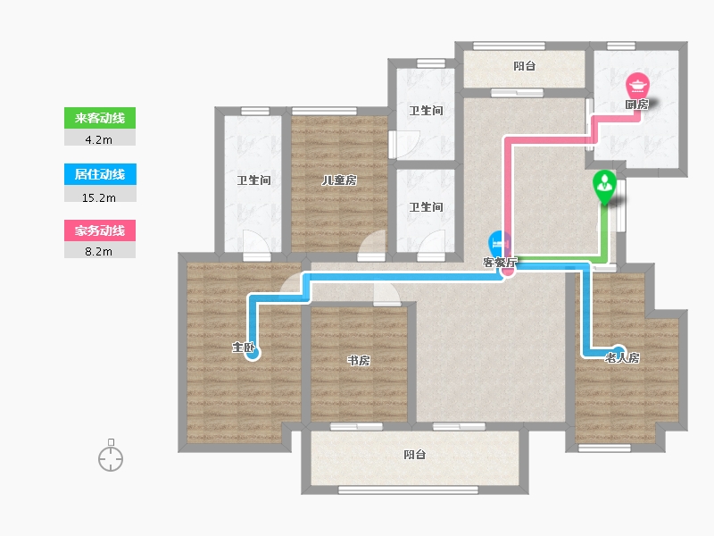 四川省-雅安市-阳光水韵-137.00-户型库-动静线