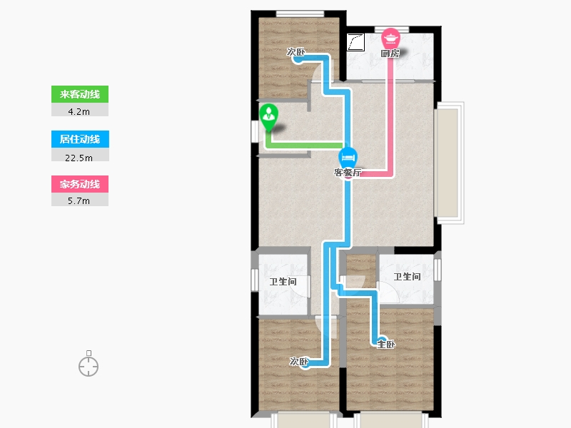 山西省-太原市-紫云府-93.30-户型库-动静线