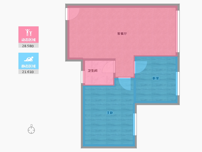 广东省-珠海市-银泉山庄-49.89-户型库-动静分区