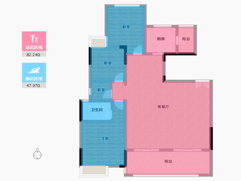 重庆-重庆市-中交锦悦-117.50-户型库-动静分区