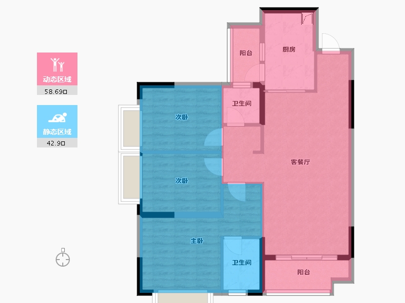 湖南省-长沙市-南山十里天池-101.00-户型库-动静分区