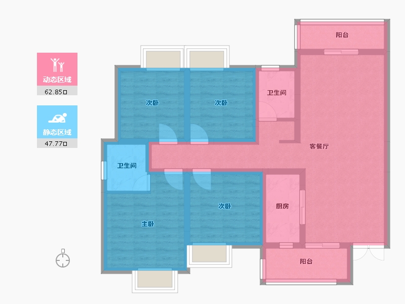 河北省-邯郸市-建业小区-150.00-户型库-动静分区