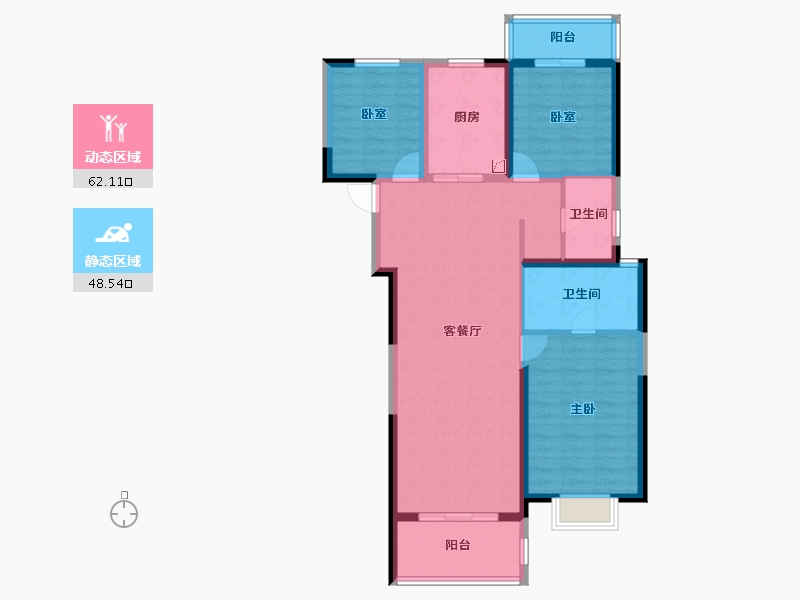 湖北省-武汉市-中建星光城-99.21-户型库-动静分区