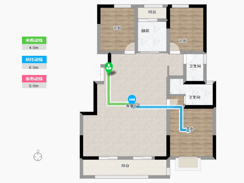 云南省-昆明市-德润香山府-98.40-户型库-动静线