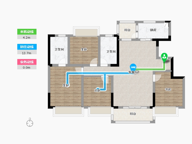 四川省-成都市-融和苑-102.41-户型库-动静线