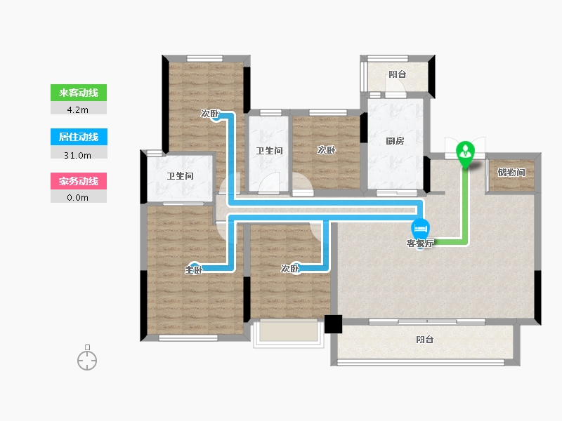 四川省-成都市-首开龙湖景粼玖序-114.52-户型库-动静线