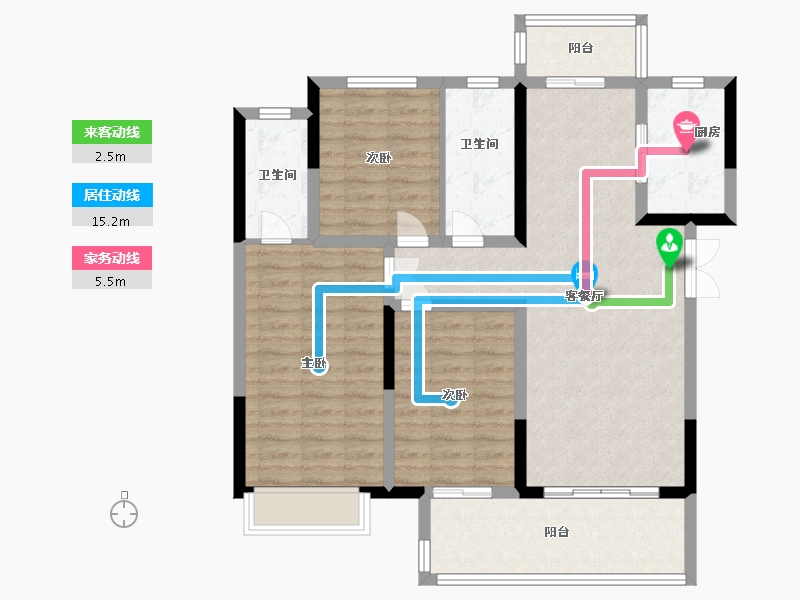 河南省-南阳市-社旗建业春天里-100.00-户型库-动静线