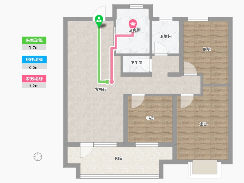 山东省-青岛市-和达和园-79.20-户型库-动静线