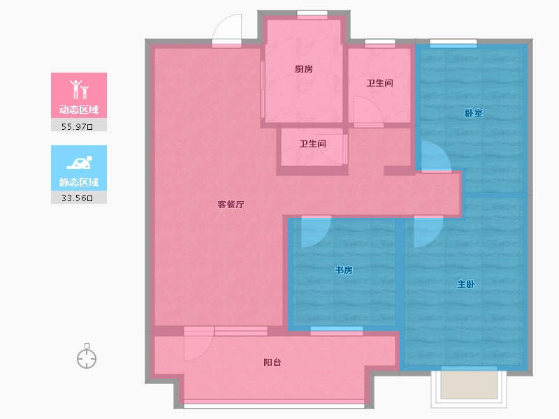 山东省-青岛市-和达和园-79.20-户型库-动静分区