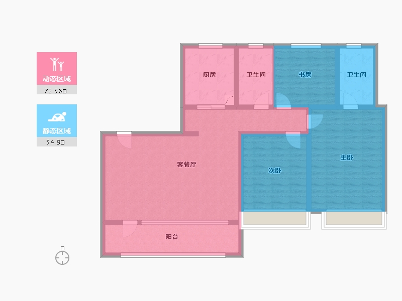 山东省-青岛市-青特星城-113.47-户型库-动静分区