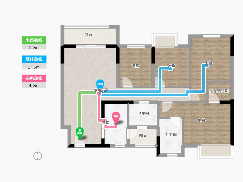 四川省-成都市-正坤悦澜庭-92.21-户型库-动静线