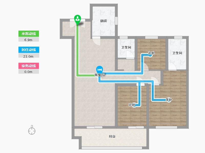 山东省-菏泽市-玖璋台-109.00-户型库-动静线