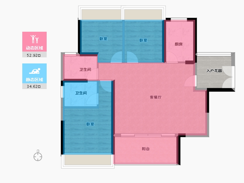 广东省-惠州市-半岛1号-84.77-户型库-动静分区