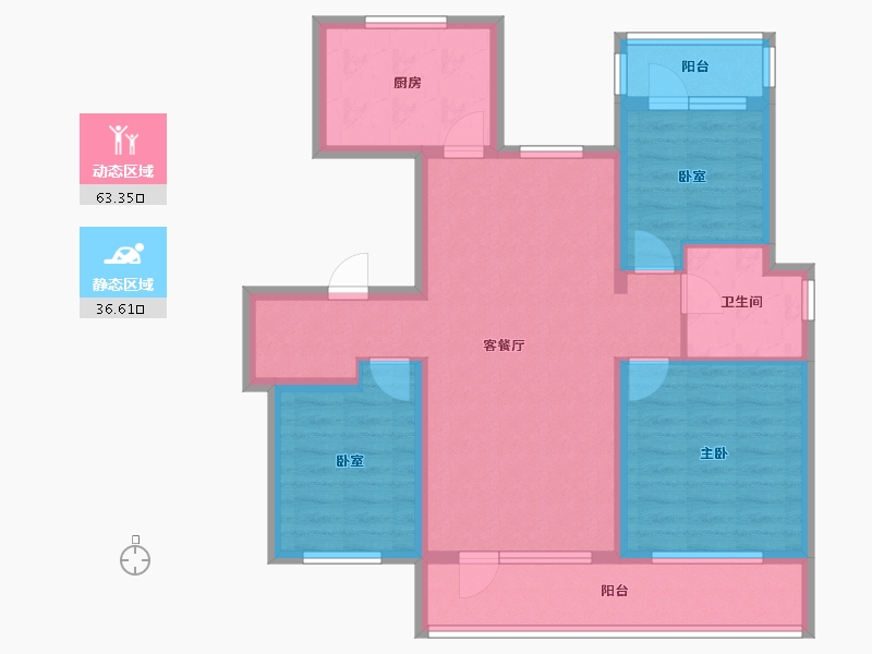 山东省-青岛市-中海红著-88.00-户型库-动静分区