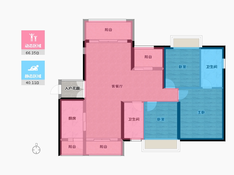 广东省-惠州市-鼎峰国汇山-98.49-户型库-动静分区