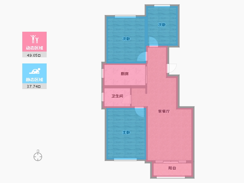 河北省-衡水市-阜城中超天著-83.00-户型库-动静分区