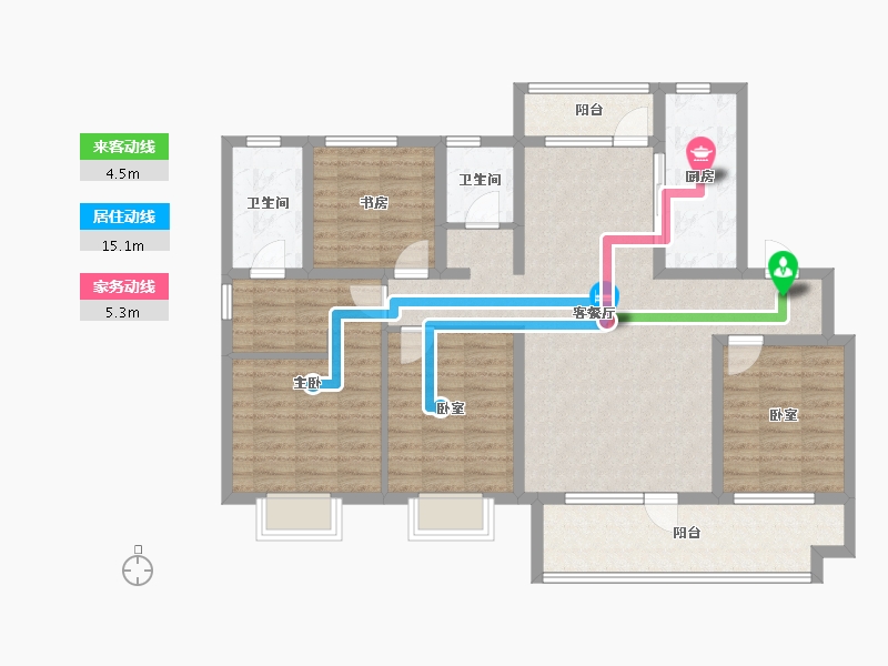 山东省-青岛市-5G海韵华府-112.00-户型库-动静线