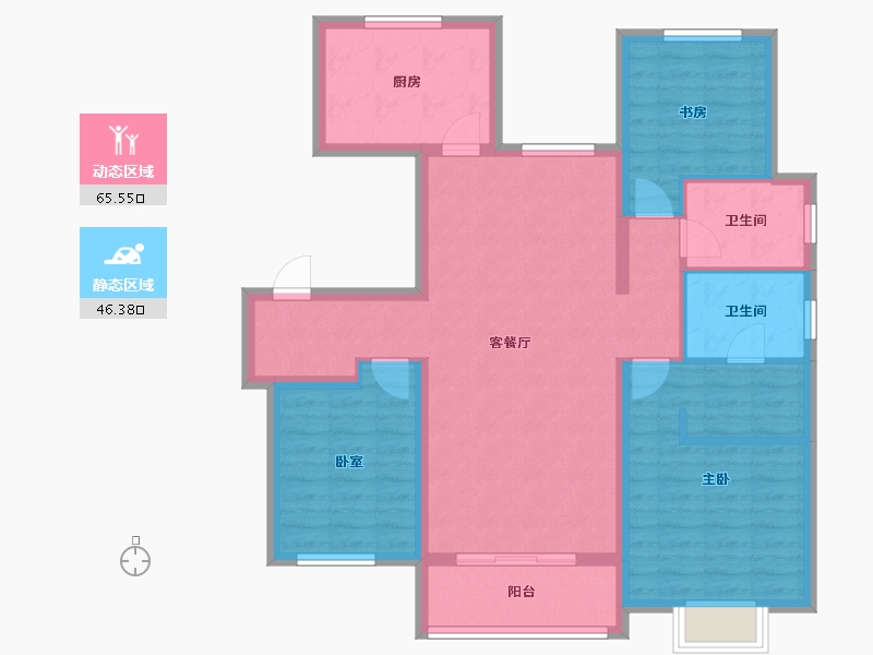 山东省-青岛市-中海红著-100.00-户型库-动静分区