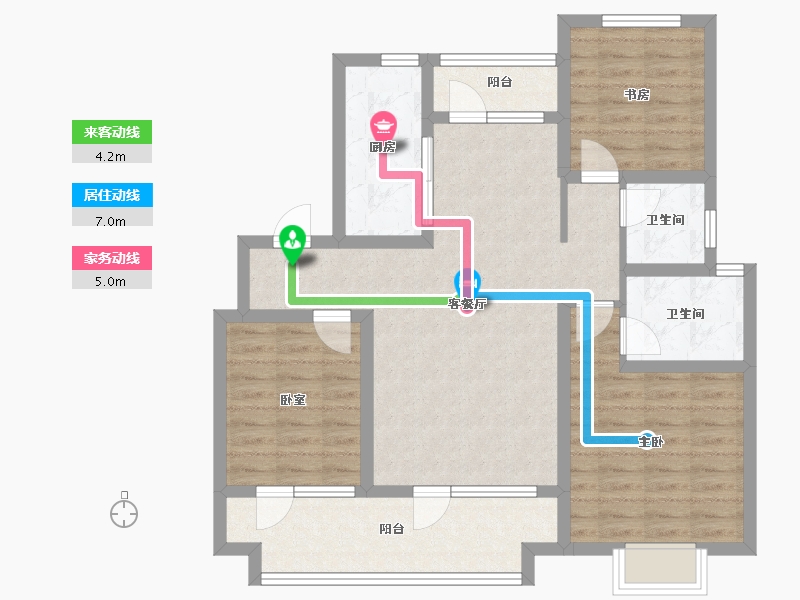 山东省-青岛市-5G海韵华府-92.00-户型库-动静线