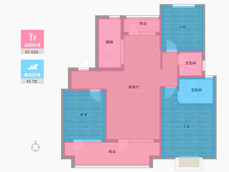 山东省-青岛市-5G海韵华府-92.00-户型库-动静分区