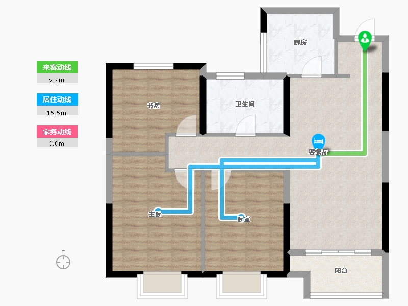 山东省-青岛市-中海红著-88.00-户型库-动静线