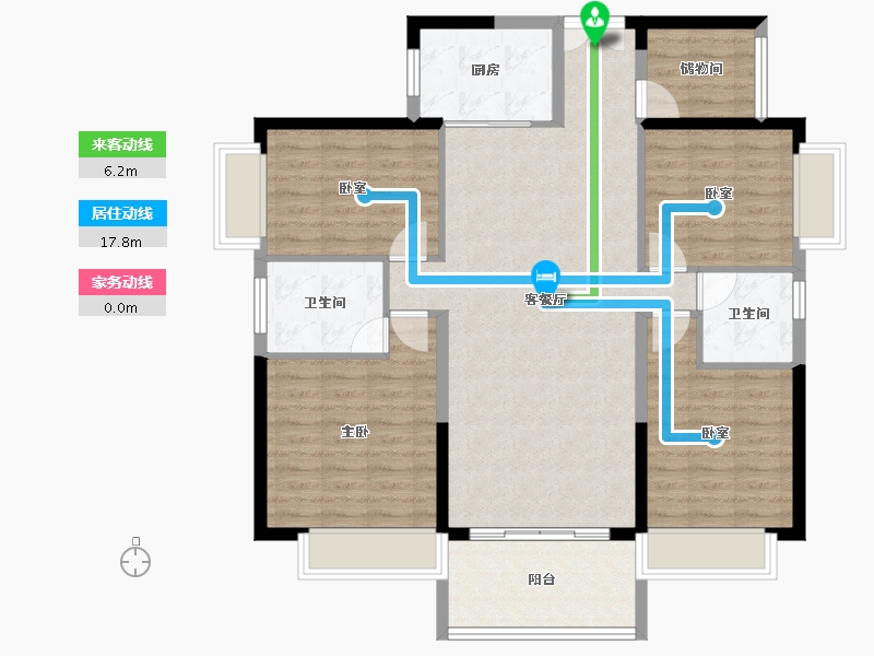 广东省-惠州市-鼎峰国汇山-108.63-户型库-动静线