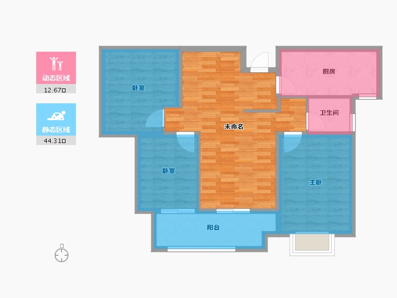 江苏省-徐州市-金鹏学府-77.67-户型库-动静分区