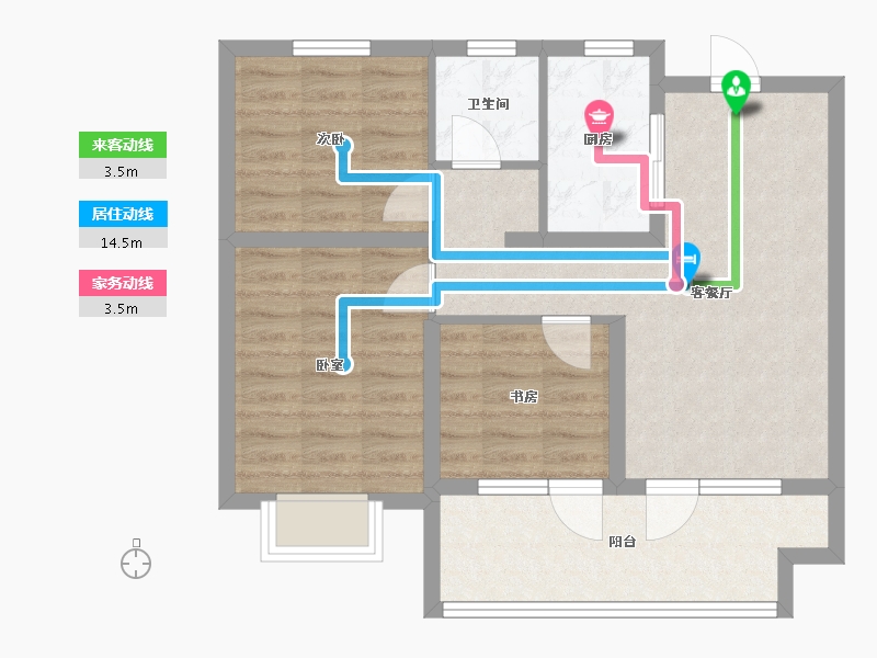 山东省-青岛市-和达智慧生态城-71.20-户型库-动静线