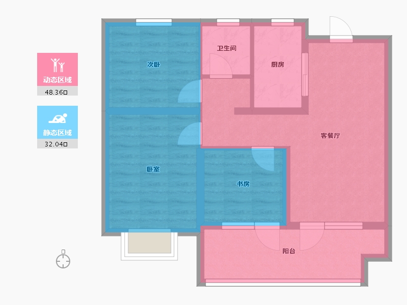 山东省-青岛市-和达智慧生态城-71.20-户型库-动静分区