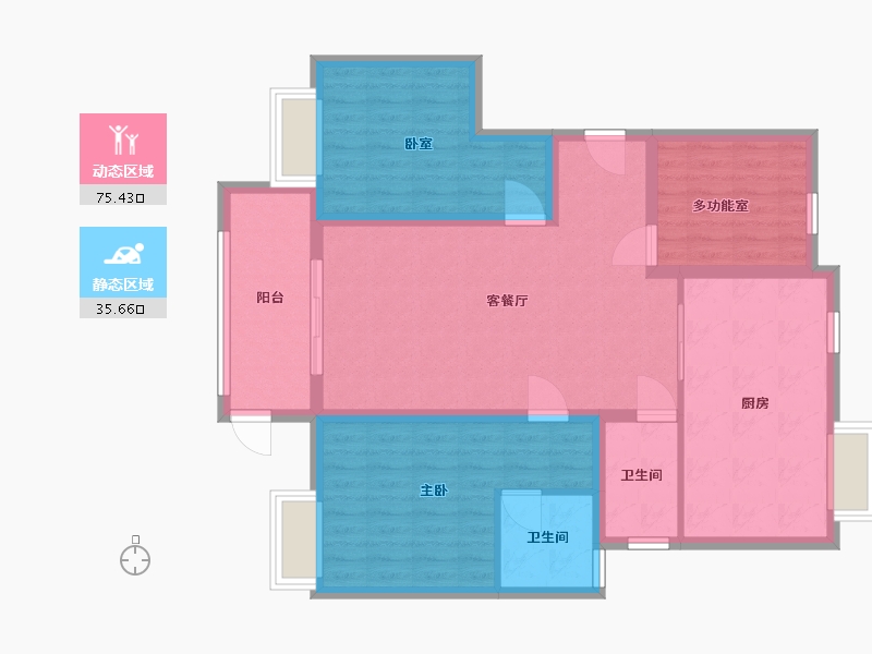 江苏省-无锡市-华润江南府-100.00-户型库-动静分区