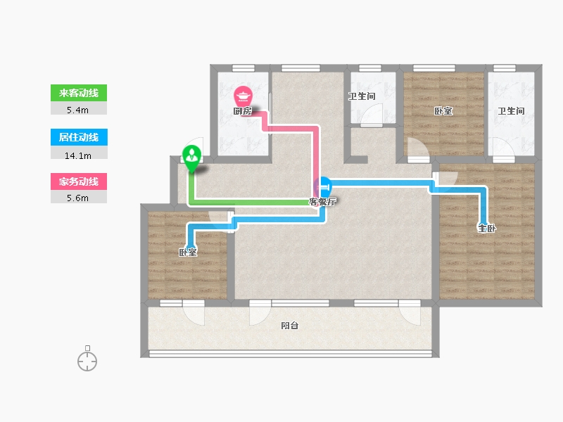 山东省-青岛市-和达智慧生态城-110.40-户型库-动静线