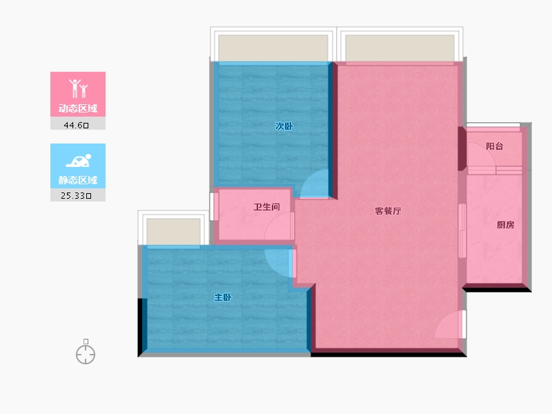 四川省-成都市-川网国际花园-62.49-户型库-动静分区