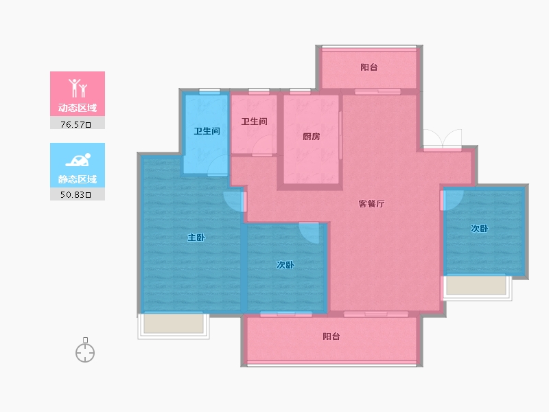 四川省-成都市-高投新悦府-115.03-户型库-动静分区