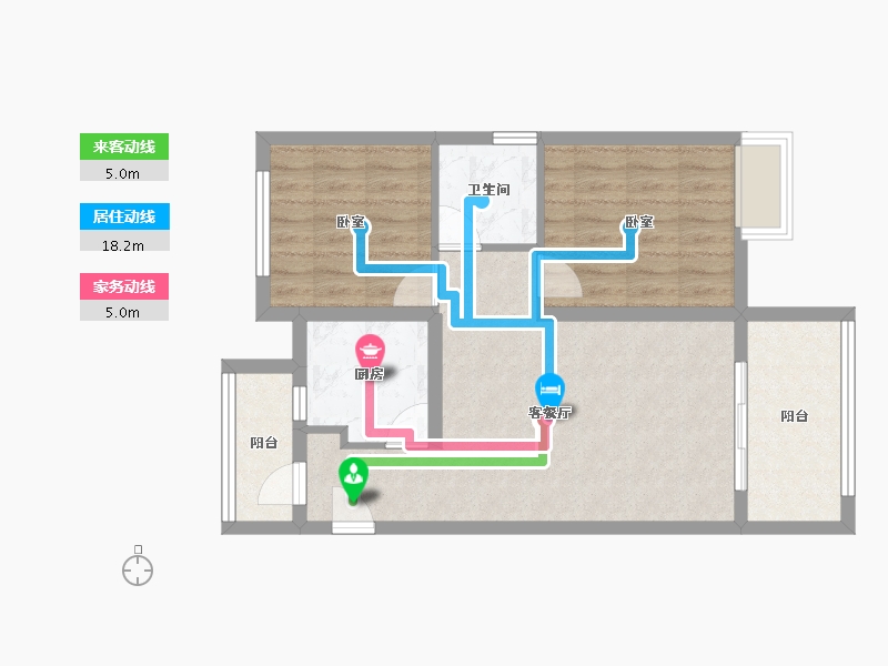 四川省-成都市-高投新悦府-64.77-户型库-动静线