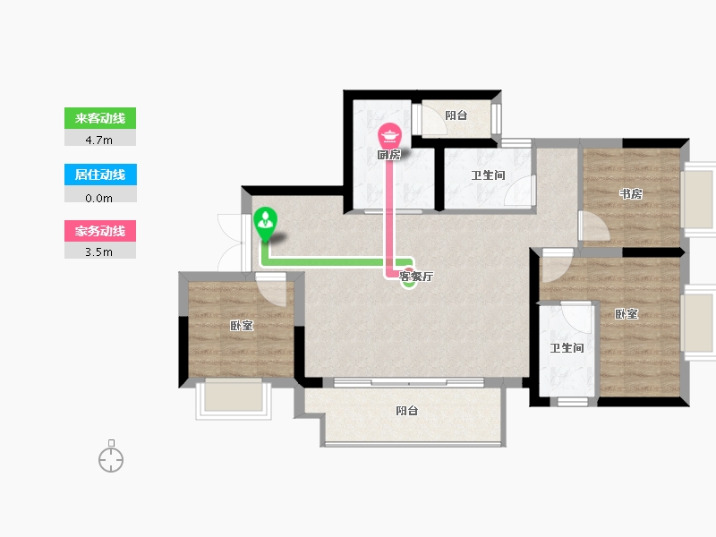 重庆-重庆市-中国铁建青秀湾-77.84-户型库-动静线