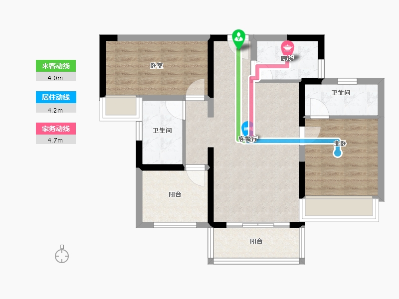 广东省-惠州市-中瑞怡润华府-70.53-户型库-动静线