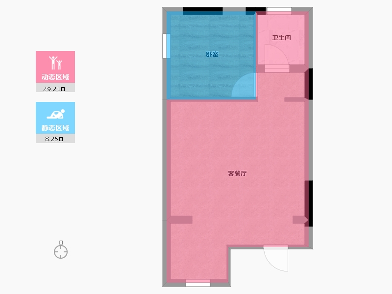 重庆-重庆市-仙女峯-33.54-户型库-动静分区