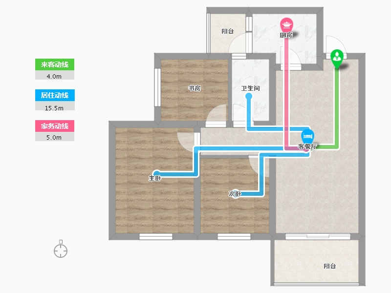 四川省-成都市-中粮天府智慧城-66.24-户型库-动静线