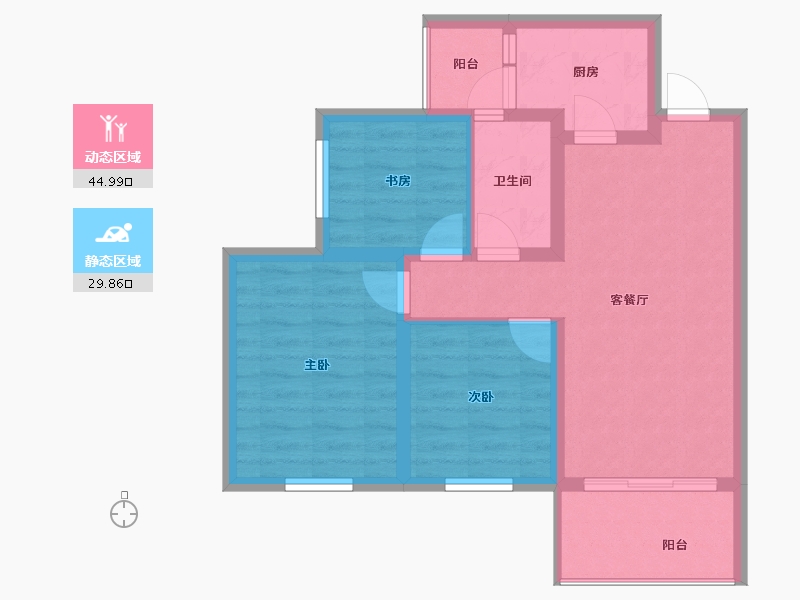 四川省-成都市-中粮天府智慧城-66.24-户型库-动静分区