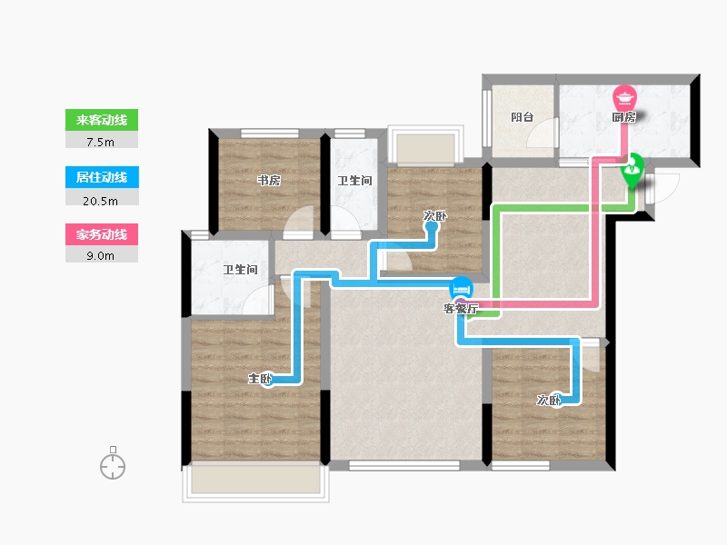 四川省-成都市-大邑金融中心-89.46-户型库-动静线