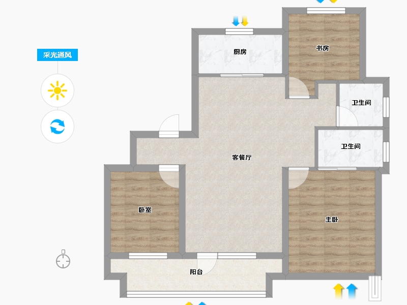 山东省-青岛市-西海岸创新科技城-81.01-户型库-采光通风