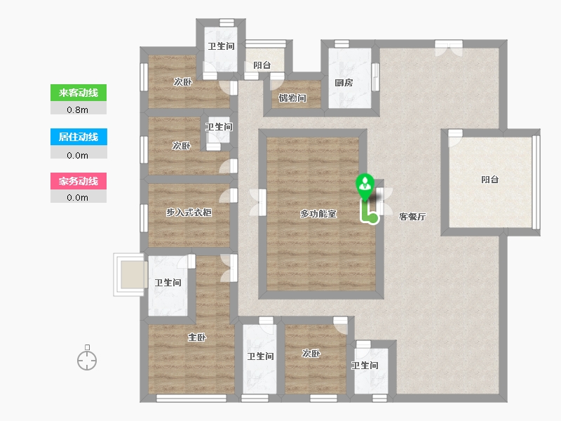 四川省-成都市-万科天府锦绣-108.01-户型库-动静线