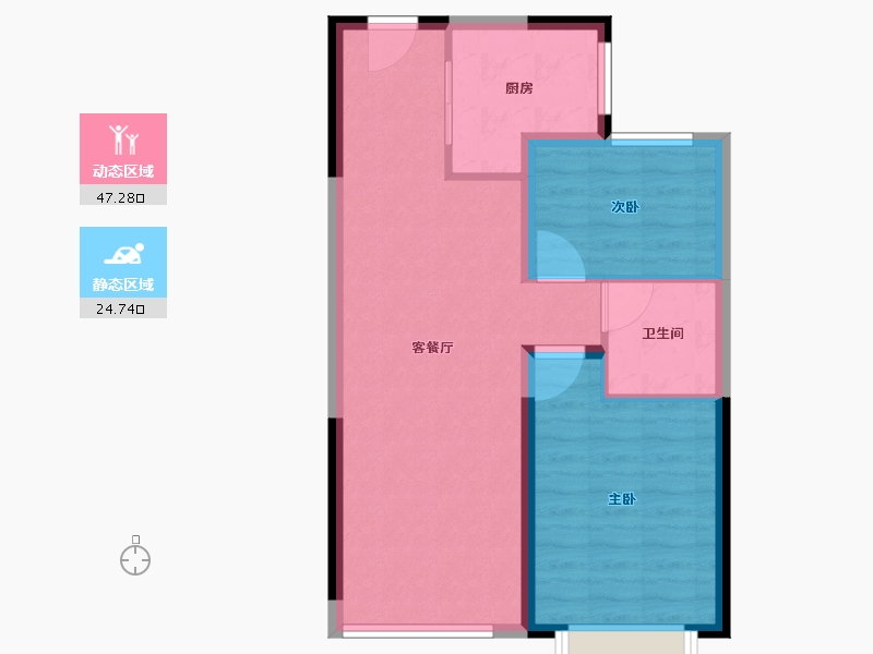 云南省-昆明市-俊发盛唐城-64.83-户型库-动静分区