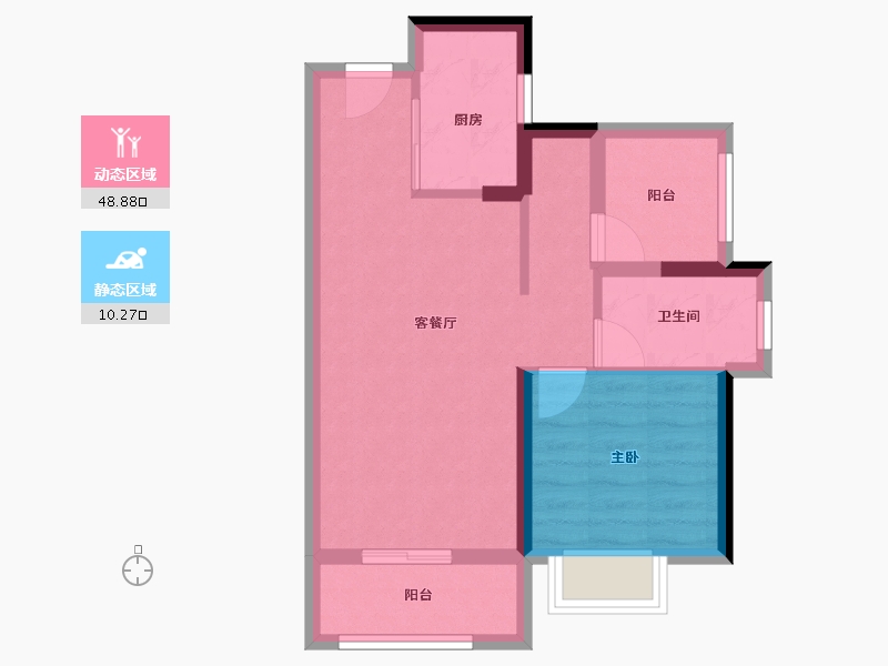 广东省-惠州市-金辉优步花园-52.11-户型库-动静分区