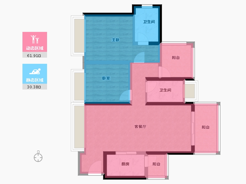 广东省-惠州市-泰丰牧马湖-81.17-户型库-动静分区