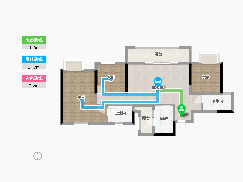 四川省-成都市-鑫苑城-100.00-户型库-动静线